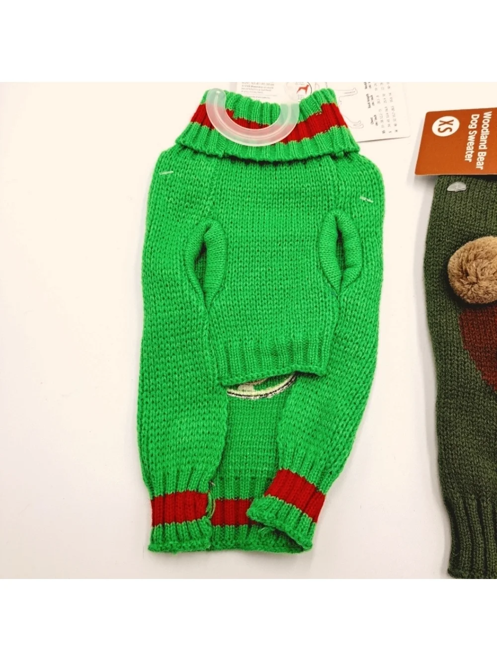 Pair of Holiday Dog Puppy Small Pet Sweaters Size XS Christmas Winter Fall Cozy